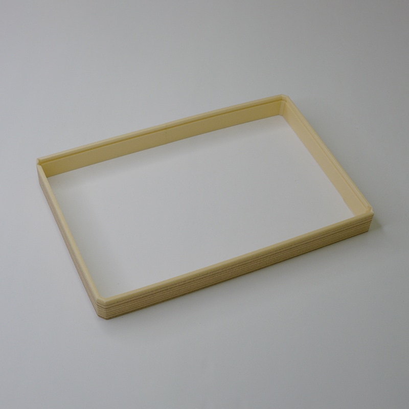 アクタ 弁当容器 ワン折 SKR 縁 70×50(25) 杉 50枚/束（ご注文単位8束）【直送品】