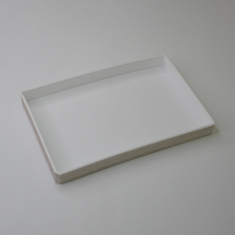 アクタ 弁当容器 ワン折 SKR 縁 70×50(25) 白杉 50枚/束（ご注文単位8束）【直送品】