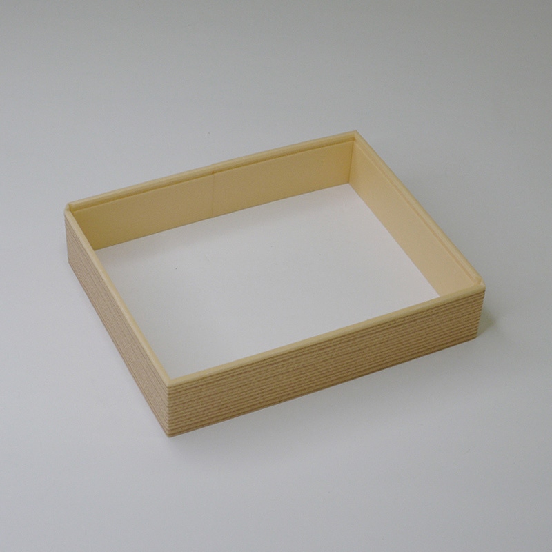 アクタ 弁当容器 ワン折重 縁 67×51(40) 杉 25枚/束（ご注文単位16束）【直送品】