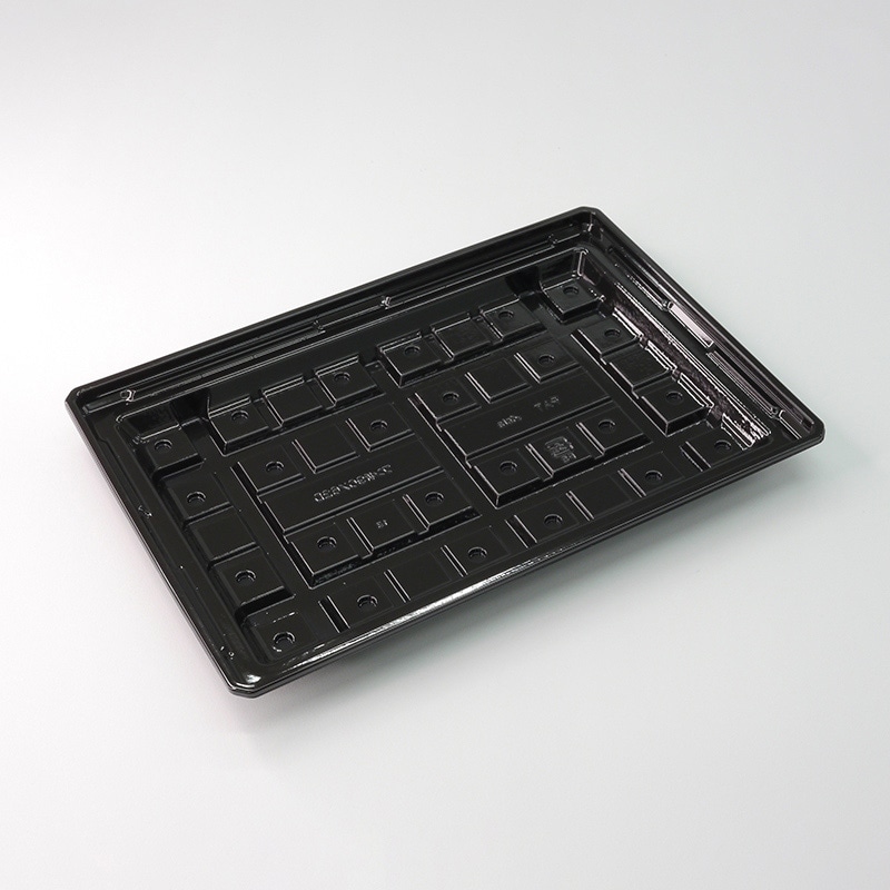 アクタ オードブル容器 D-Style ワン折 底 90×62D ブラック 25枚/束（ご注文単位16束）【直送品】