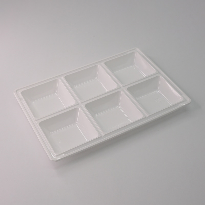 アクタ オードブル容器 D-Style ワン折 底 90×62-6 一体型 ホワイト 25枚/束（ご注文単位16束）【直送品】