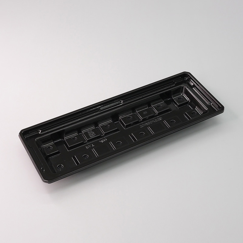 アクタ オードブル容器 D-Style ワン折 底 90×33D ブラック 25枚/束（ご注文単位16束）【直送品】