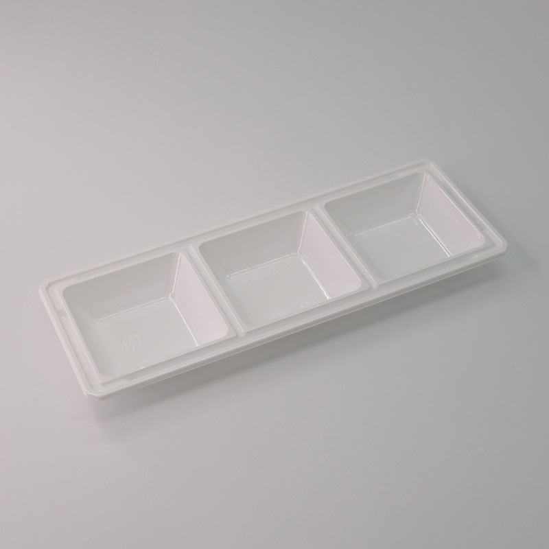 アクタ オードブル容器 D-Style ワン折 底 90×33-3 一体型 ホワイト 25枚/束（ご注文単位16束）【直送品】