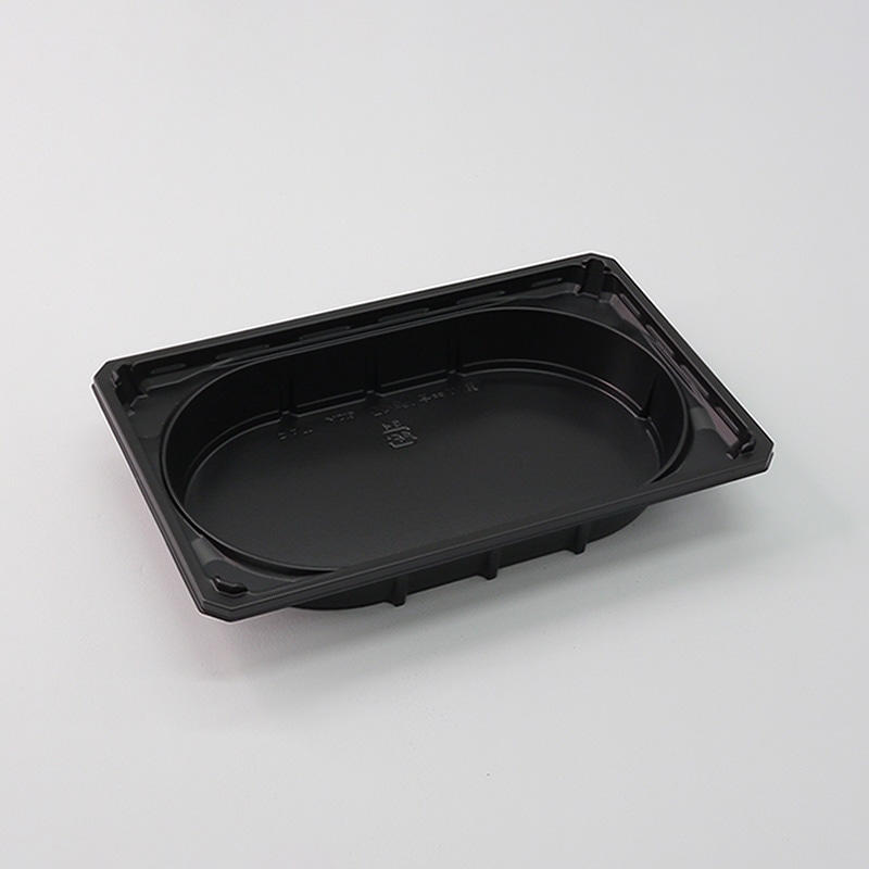 アクタ 弁当容器 ワン折 底 1合半 W-31 重 黒 50枚/束（ご注文単位8束）【直送品】