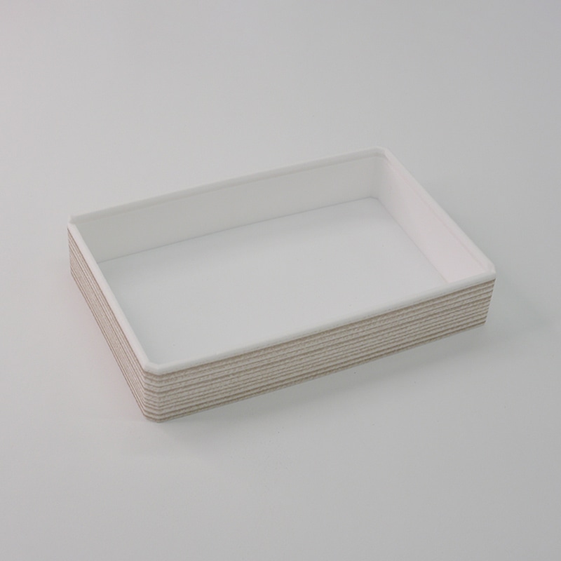 アクタ 弁当容器 ワン折 縁 1合半 重 (35) 白杉 50枚/束（ご注文単位8束）【直送品】