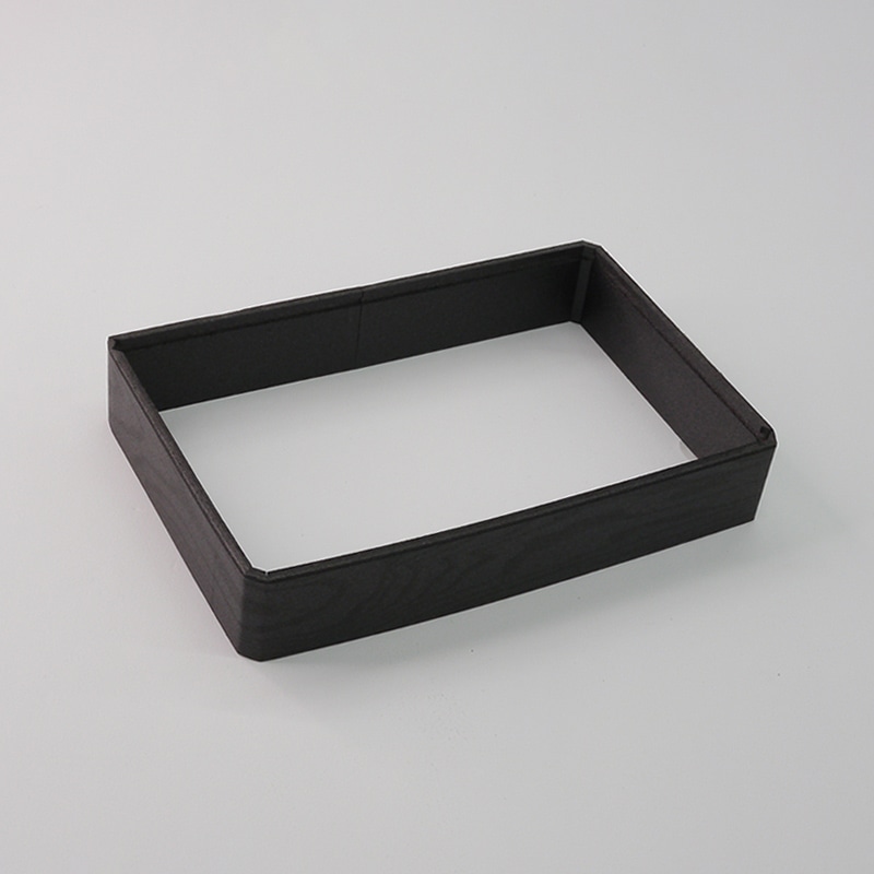 アクタ 弁当容器 ワン折 縁 1合半 重 (35) 黒焼杉 50枚/束（ご注文単位8束）【直送品】