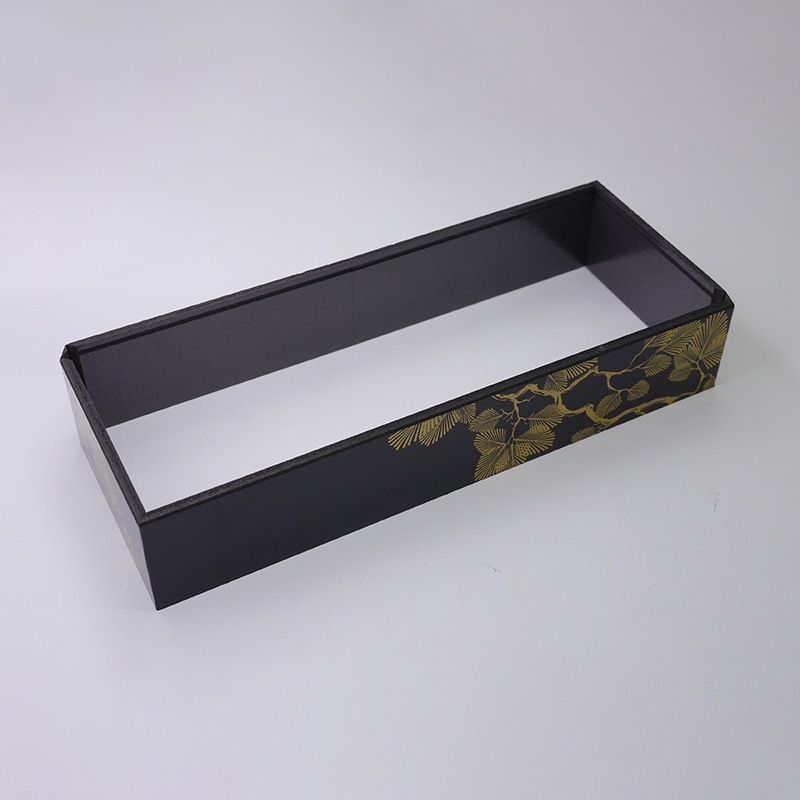 アクタ 弁当容器　ワン折重　縁 107×40（56） 新琥珀松 25枚/袋（ご注文単位8袋）【直送品】