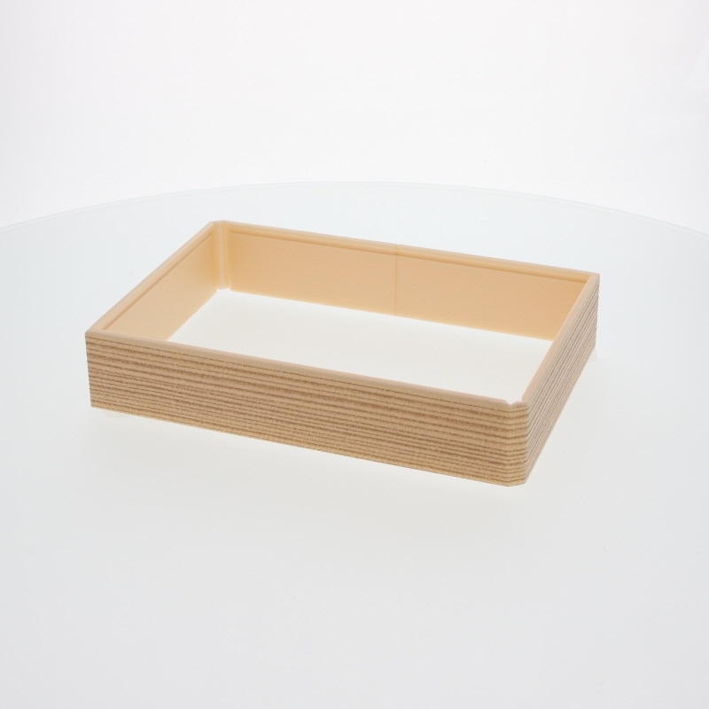 アクタ 弁当容器 ワン折重(フチ) 81×55(45) 杉 25枚/袋