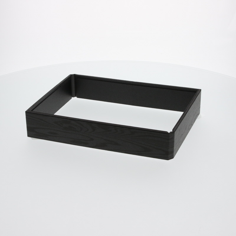 アクタ 弁当容器 ワン折重 (フチ) 81×55(45) 黒焼杉 25枚/袋