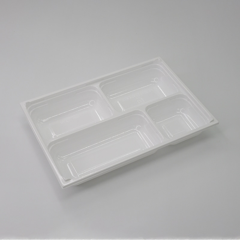 アクタ 弁当容器 ワン折重 底 81×55 SP-4 ホワイト 25枚/束（ご注文単位8束）【直送品】