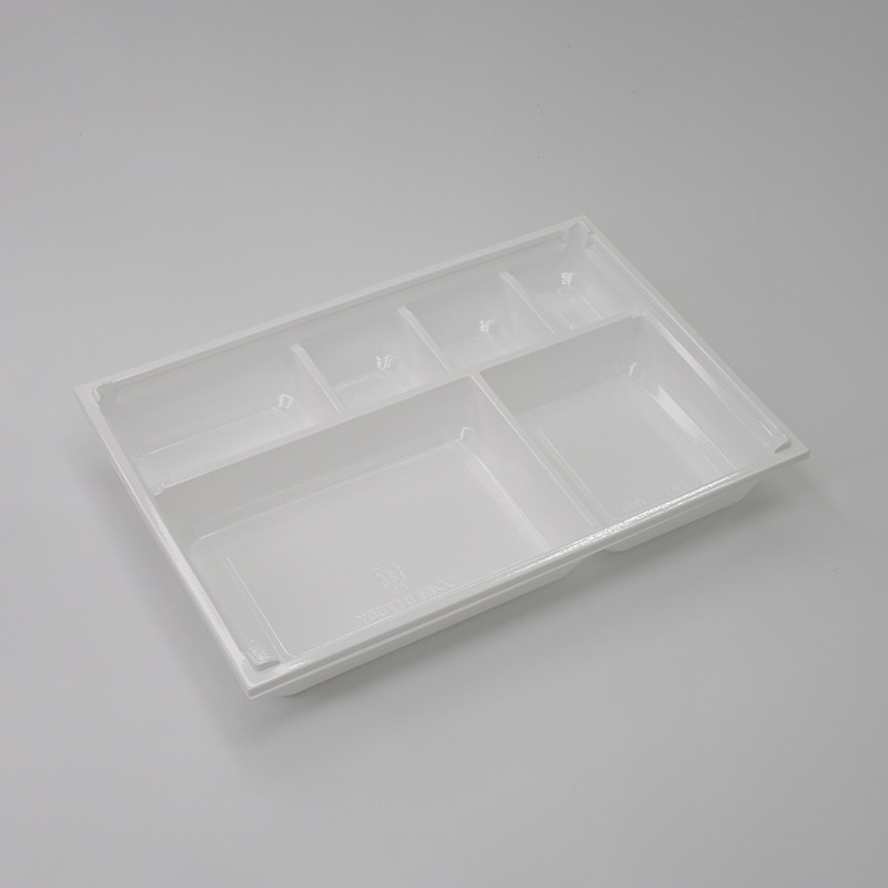 アクタ 弁当容器 ワン折重 底 81×55Y ホワイト 25枚/束（ご注文単位8束）【直送品】