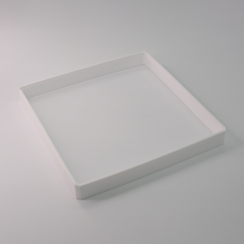 アクタ オードブル容器 D-Style ワン折 縁 90×90(30) 白エンボス 25枚/束（ご注文単位16束）【直送品】