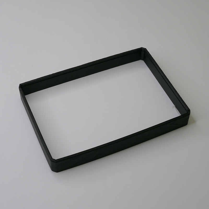 アクタ 弁当容器 ワン折 SKR 縁 87×56(25) 黒焼杉 25枚/束（ご注文単位8束）【直送品】