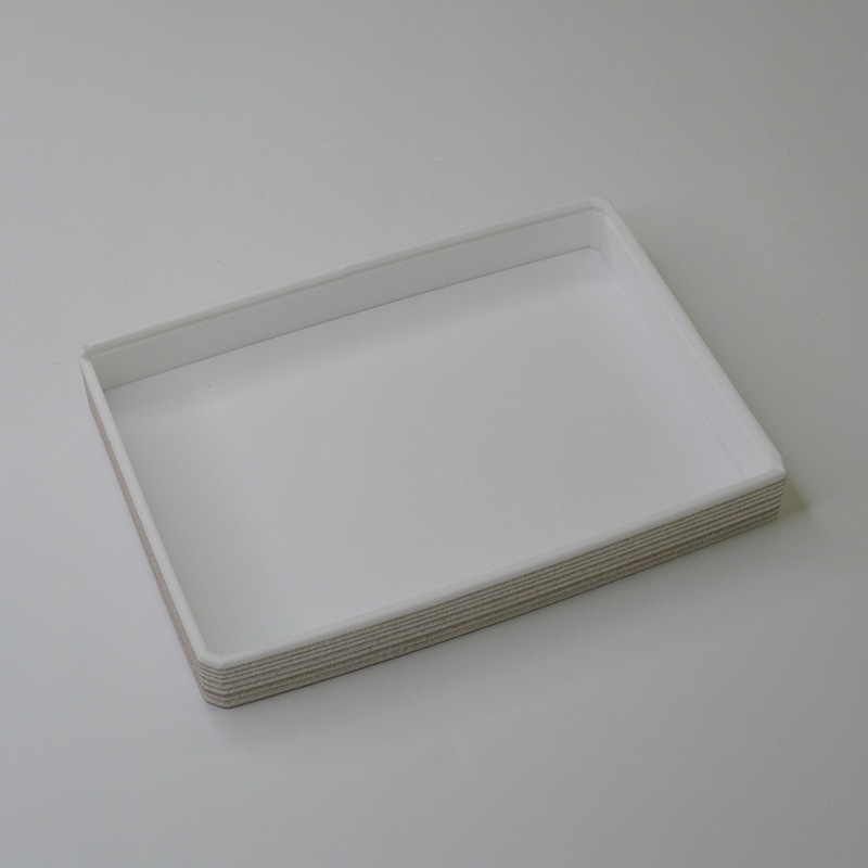 アクタ 弁当容器 ワン折 SKR 縁 87×56(25) 白杉 25枚/束（ご注文単位8束）【直送品】