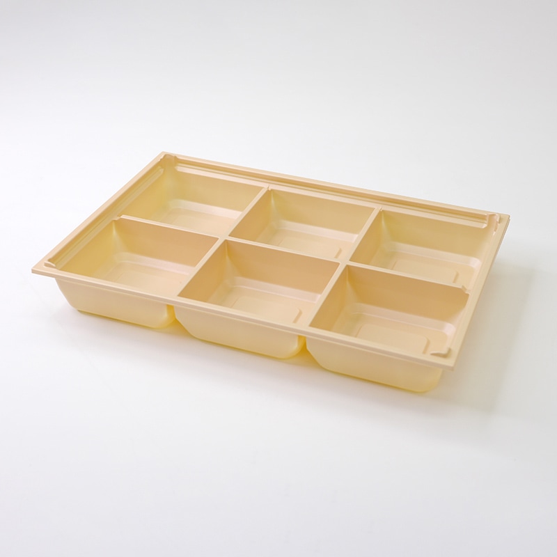 アクタ 弁当容器　ワン折重　底 90×60　J-6 IV 25枚/袋（ご注文単位8袋）【直送品】