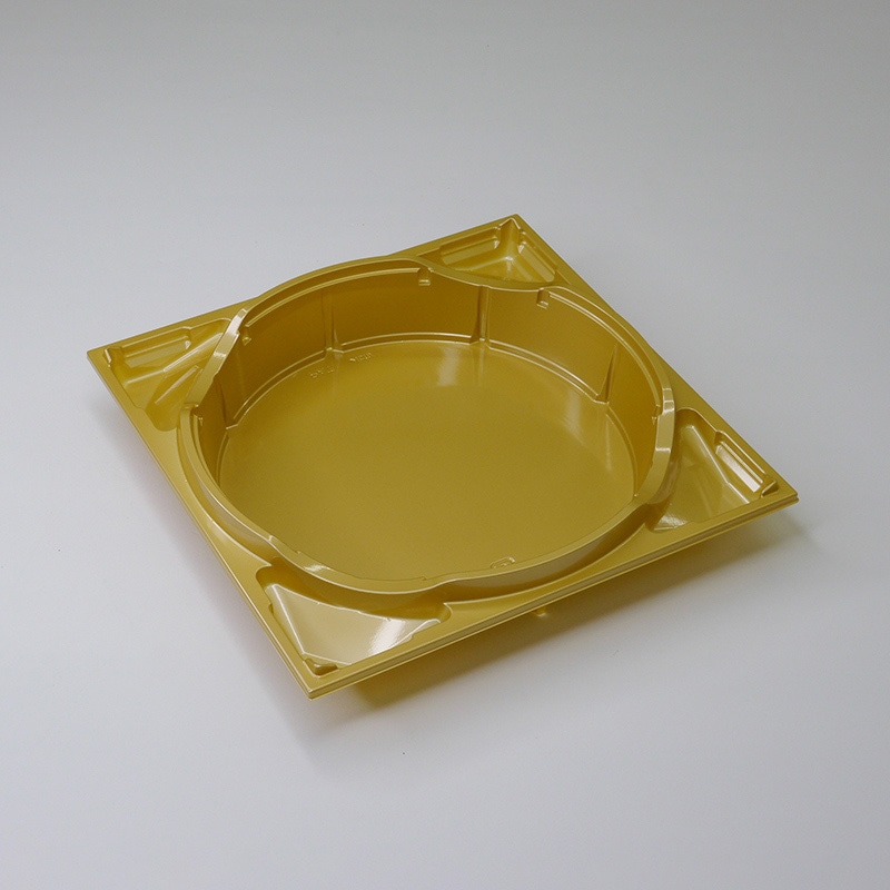 アクタ 弁当容器 ワン折重OKE 底 70 OKE 金 25枚/束（ご注文単位8束）【直送品】