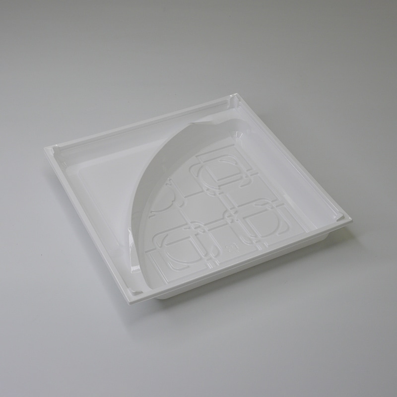 アクタ 弁当容器 ワン折重R 底 70-R175 ホワイト 25枚/束（ご注文単位8束）【直送品】