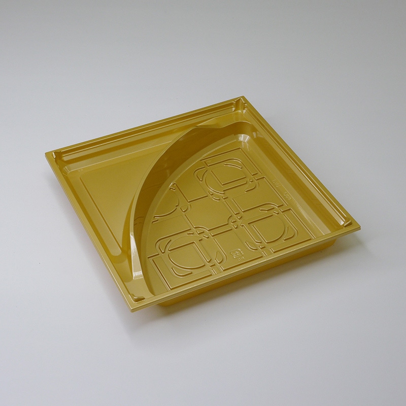 アクタ 弁当容器 ワン折重R 底 70-R175 金 25枚/束（ご注文単位8束）【直送品】