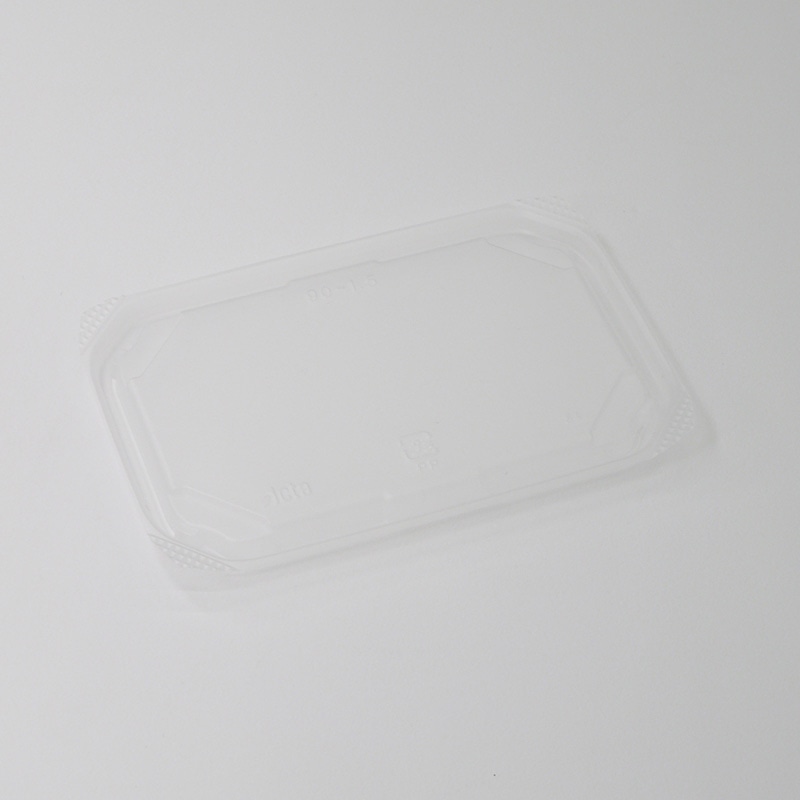 アクタ 弁当容器　ワン折重　カップ容器　蓋 90-1.5 透明 100枚/袋（ご注文単位8袋）【直送品】