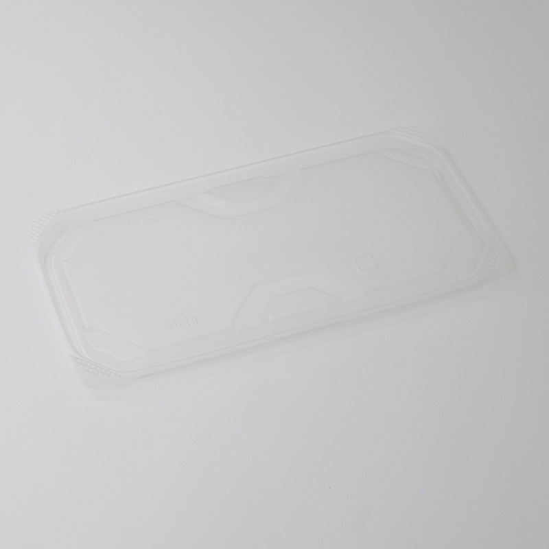 アクタ 弁当容器　ワン折重　カップ容器　蓋 90-2 透明 100枚/袋（ご注文単位8袋）【直送品】