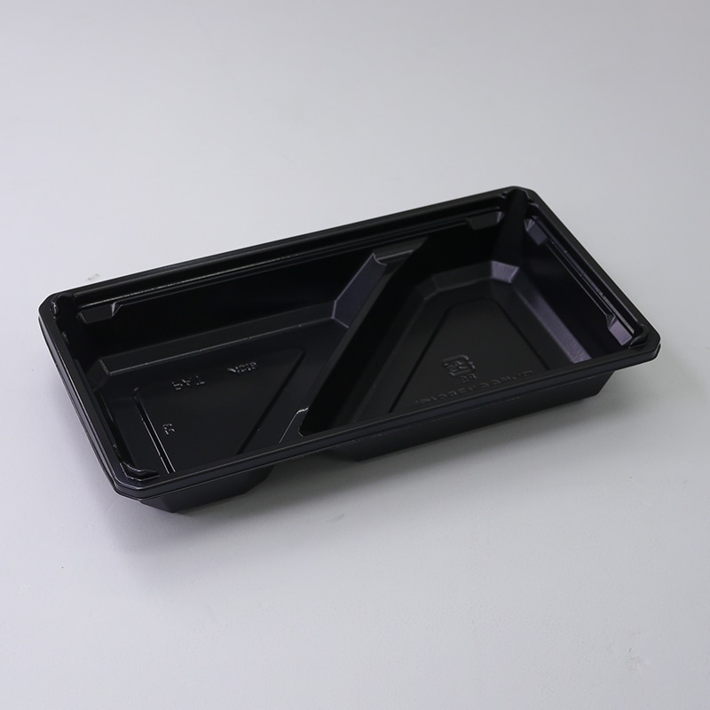 アクタ 弁当容器 ワン折 底 66×35 S-30(重) 黒 50枚/袋(ご注文単位8袋)【直送品】