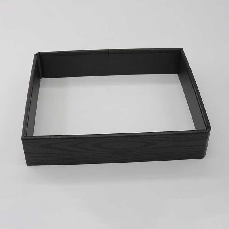 アクタ 弁当容器　ワン折重　縁 76×60（45） 黒焼杉 25枚/袋（ご注文単位8袋）【直送品】