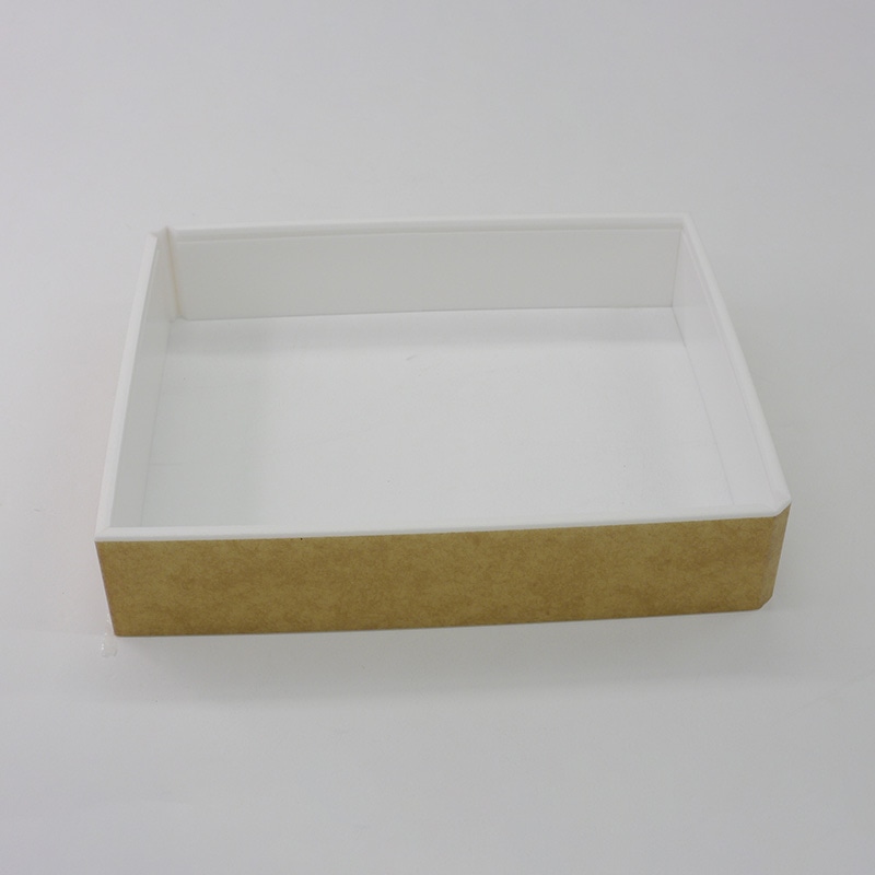 アクタ 弁当容器　ワン折重　縁 76×60（45） クラフト 25枚/袋（ご注文単位8袋）【直送品】