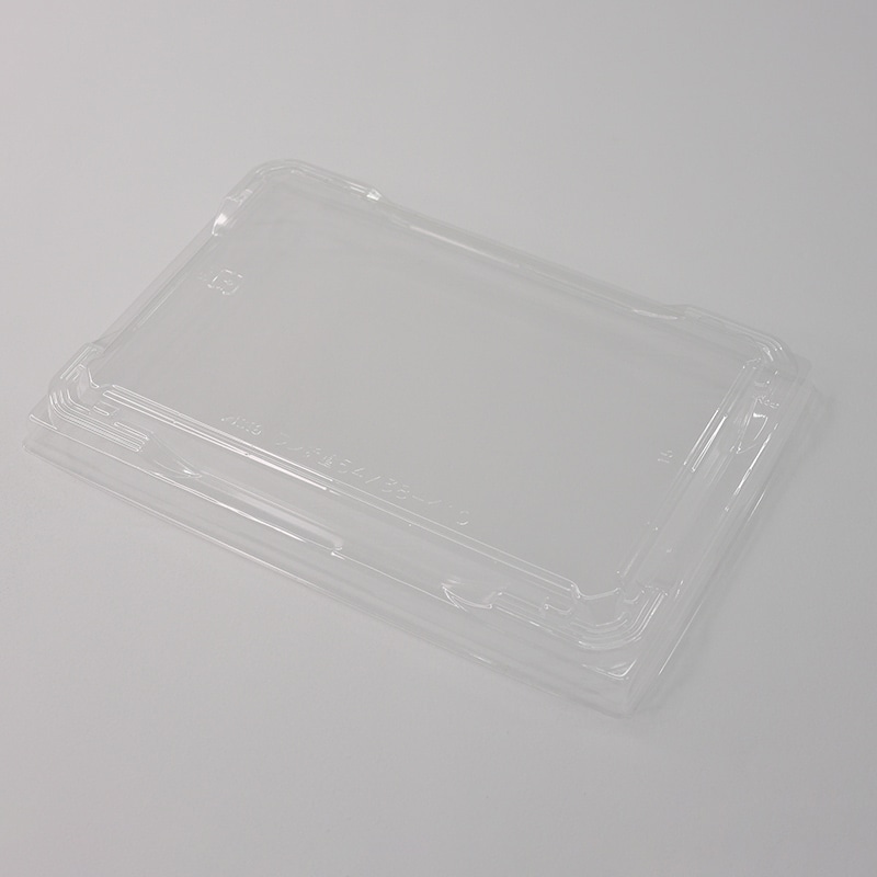 アクタ 弁当容器　ワン折重　K10蓋 54×38-K10蓋 透明 50個/袋（ご注文単位8袋）【直送品】