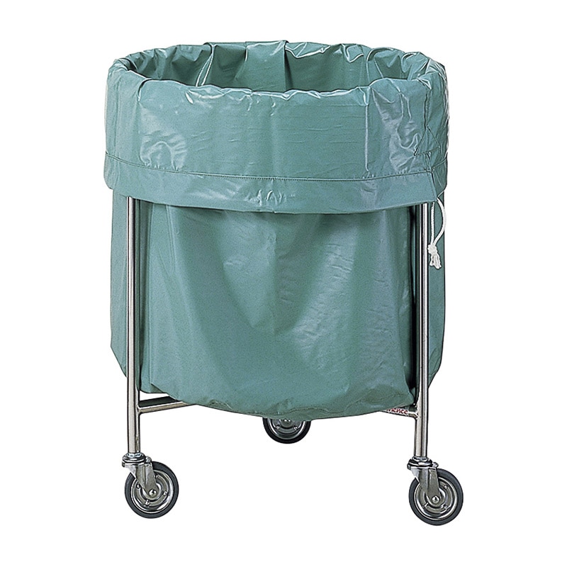 丸型リネン車アルコー108型B100192 ステンレス  1個（ご注文単位1個）【直送品】