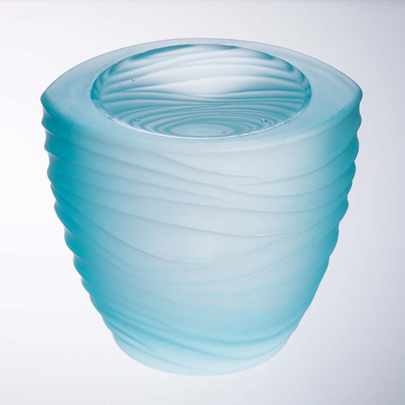 プリーズ アレンジメント用ガラス容器 PF-02　プリザファースト ジェル入　フロストブルー 1箱（ご注文単位1箱）【直送品】