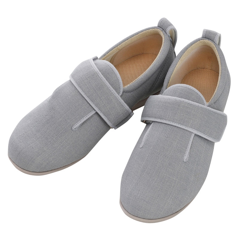 あゆみ ダブルマジック3 両足 1097 4L 26.0~26.5cm グレー 1足(ご注文単位1足)【直送品】