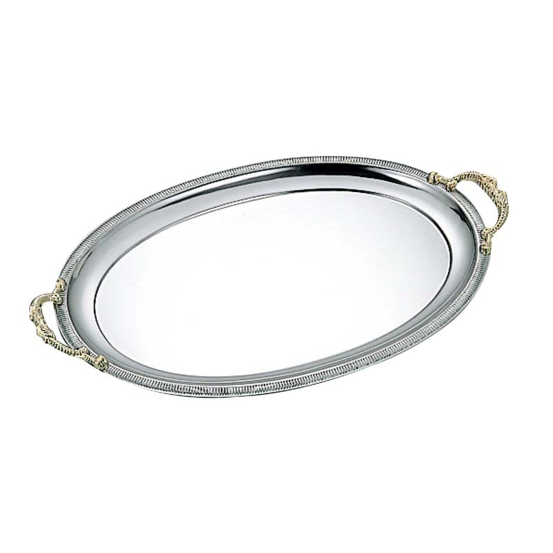 佐野製作所 18-0 ティファニー 小判トレー MR-265 1個(ご注文単位1個)【直送品】