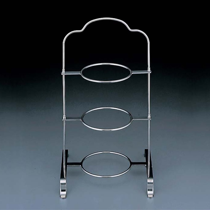 佐野製作所 ミスタースリム　18-8　ハイティースタンド 3段　MR-417  1個（ご注文単位1個）【直送品】