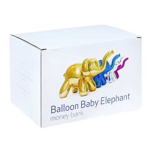 キッシーズ バルーンピギーバンク エレファント ベイビー シルバー MBH24991 1個(ご注文単位1個)【直送品】