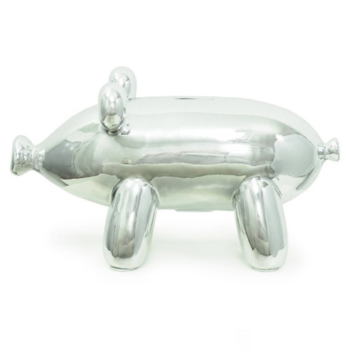 キッシーズ バルーンピギーバンク ビッグピギー シルバー　MBH25012 1個（ご注文単位1個）【直送品】