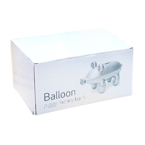 キッシーズ バルーンピギーバンク ビッグピギー シルバー　MBH25012 1個（ご注文単位1個）【直送品】