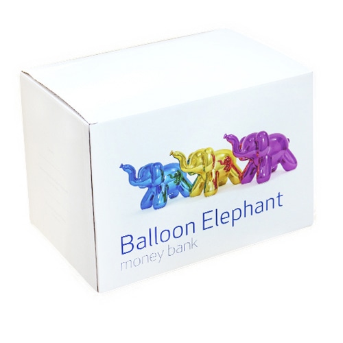 キッシーズ バルーンピギーバンク ビッグエレファント シルバー MBH25025 1個(ご注文単位1個)【直送品】