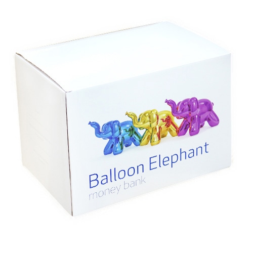 キッシーズ バルーンピギーバンク ビッグエレファント レインボー MBH25026 1個(ご注文単位1個)【直送品】