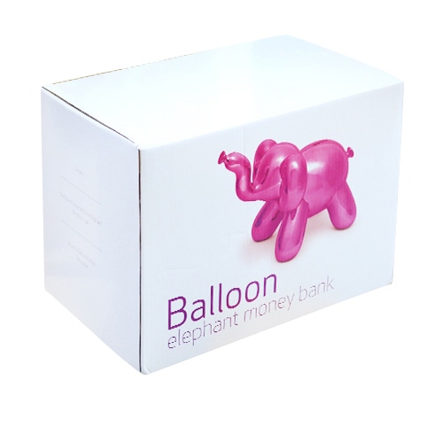 キッシーズ バルーンピギーバンク ビッグエレファント ピンク MBH25029 1個(ご注文単位1個)【直送品】