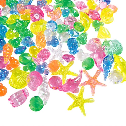 キッシーズ ジュエルアイス　蛍光クリア　スタンダードミックス 1kg　約240個入 KISJI62649 1袋（ご注文単位1袋）【直送品】