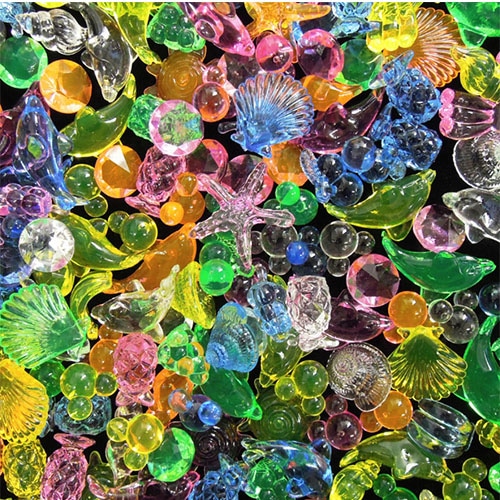 キッシーズ ジュエルアイス 蛍光クリア スタンダードミックス 1kg 約240個入 KISJI62649 1袋(ご注文単位1袋)【直送品】