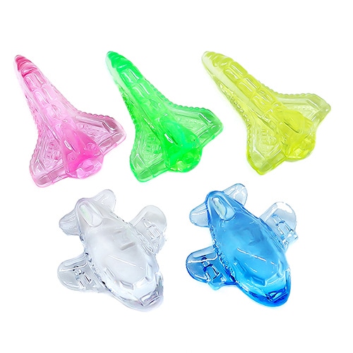 キッシーズ ジュエルアイス　蛍光クリア　飛行機 1kg　約260個入 KISJI62656 1袋（ご注文単位1袋）【直送品】