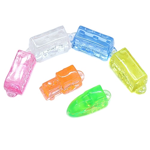 キッシーズ ジュエルアイス　蛍光クリア　トレインコレクション 1kg　約180個入 KISJI62657 1袋（ご注文単位1袋）【直送品】