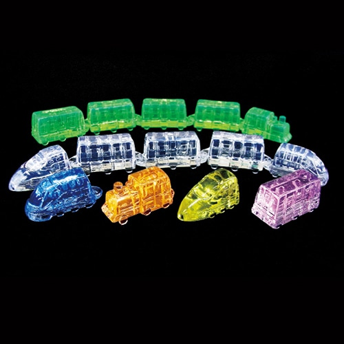 キッシーズ ジュエルアイス 蛍光クリア トレインコレクション 1kg 約180個入 KISJI62657 1袋(ご注文単位1袋)【直送品】