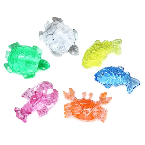 キッシーズ ジュエルアイス　蛍光クリア　海の仲間 1kg　約150個入 KISJI62661 1袋（ご注文単位1袋）【直送品】