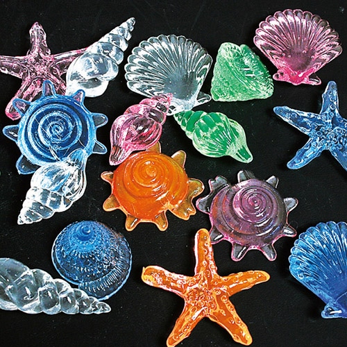 キッシーズ ジュエルアイス 蛍光クリア シェル 1kg 約190個入 KISJI62662 1袋(ご注文単位1袋)【直送品】