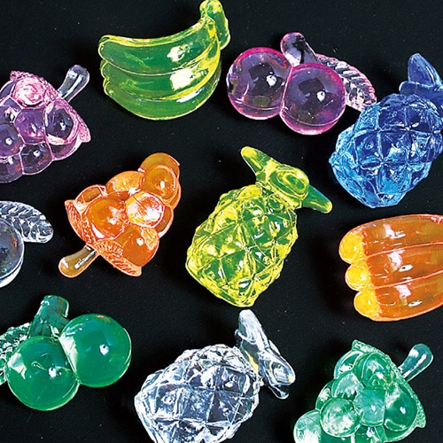 キッシーズ ジュエルアイス 蛍光クリア ミニフルーツ 1kg 約220個入 KISJI62663 1袋(ご注文単位1袋)【直送品】