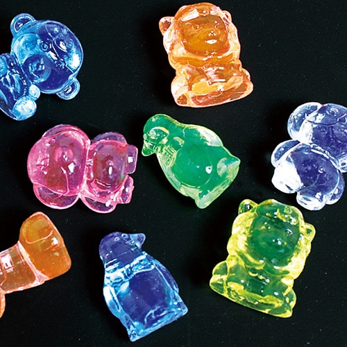 キッシーズ ジュエルアイス 蛍光クリア アニマルランド 1kg 約140個入 KISJI62666 1袋(ご注文単位1袋)【直送品】