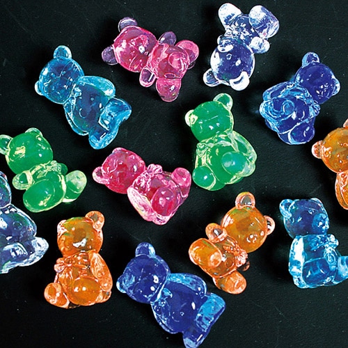 キッシーズ ジュエルアイス 蛍光クリア ベア 1kg 約200個入 KISJI62667 1袋(ご注文単位1袋)【直送品】