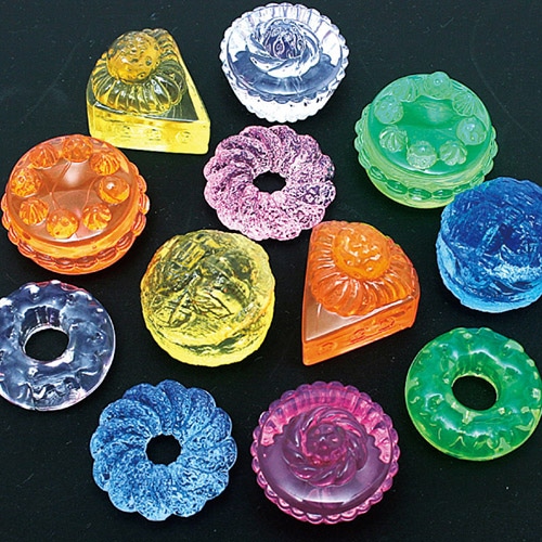 キッシーズ ジュエルアイス 蛍光クリア ケーキ 1kg 約105個入 KISJI62670 1袋(ご注文単位1袋)【直送品】